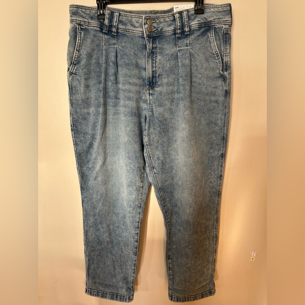 Women's Sonoma Goods For Life® High Rise Pleat Front Jeans size 16 NWT